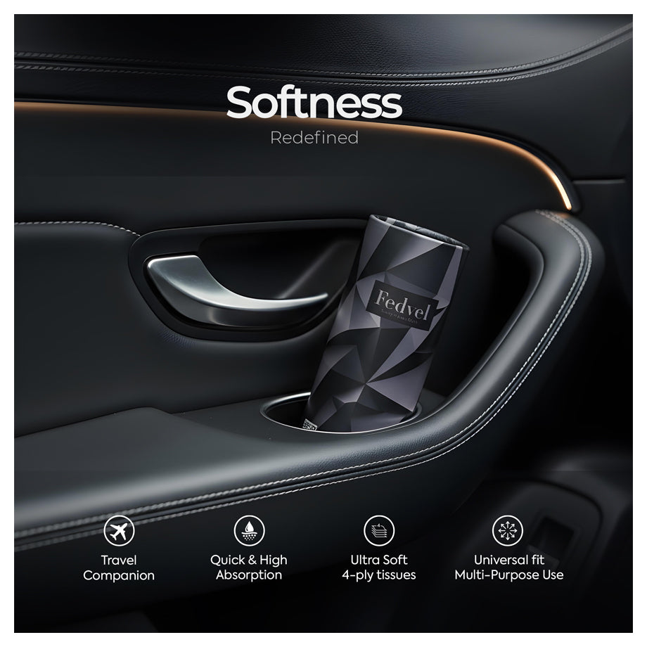 Fedvel Premium Tissue - Geometric Black